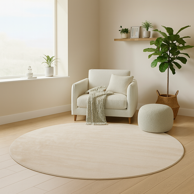 Tapis Gabbeh - Softy - Uni - ronde