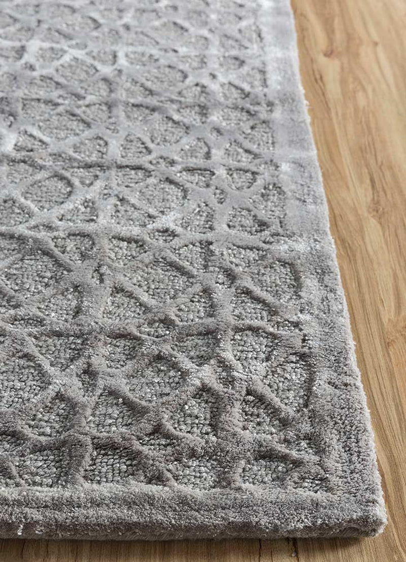 Tapis en laine - 240 x 150 cm - gris clair