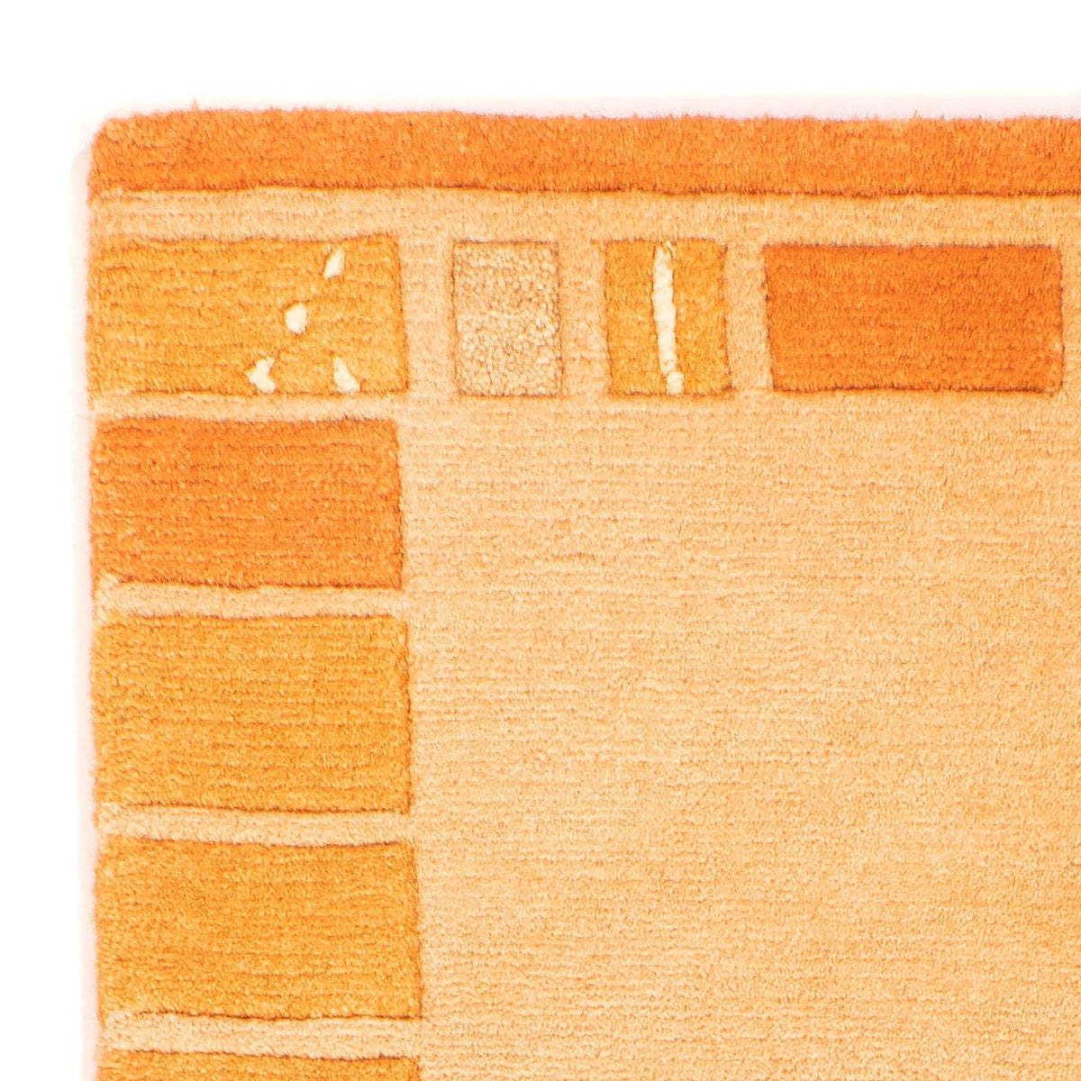 Tapis Népalais - 140 x 70 cm - orange