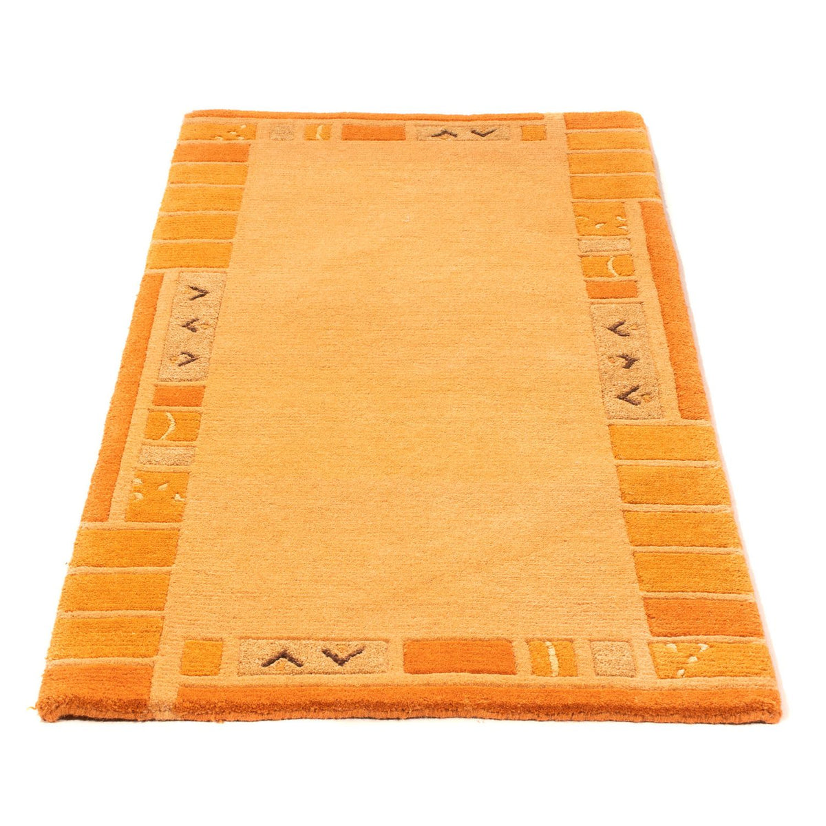 Tapis Népalais - 140 x 70 cm - orange