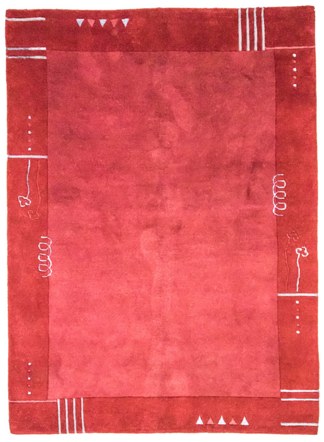Tapis Népalais - 230 x 160 cm - rouge