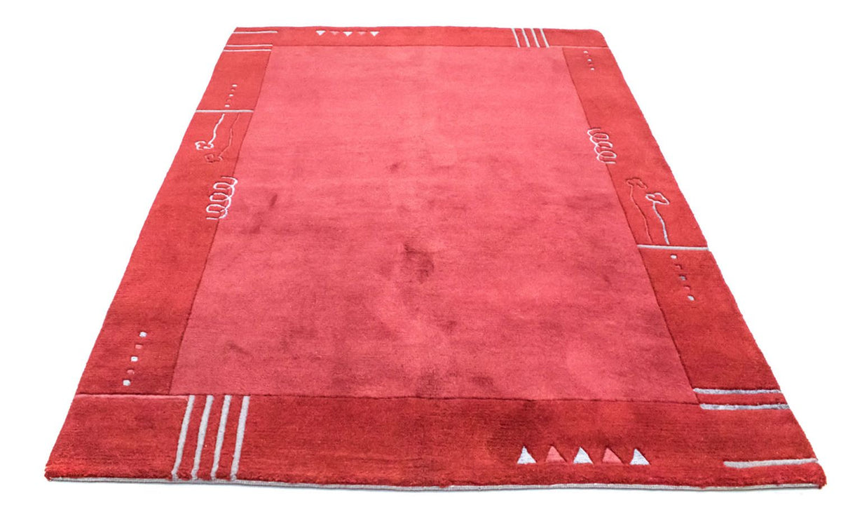 Tapis Népalais - 230 x 160 cm - rouge