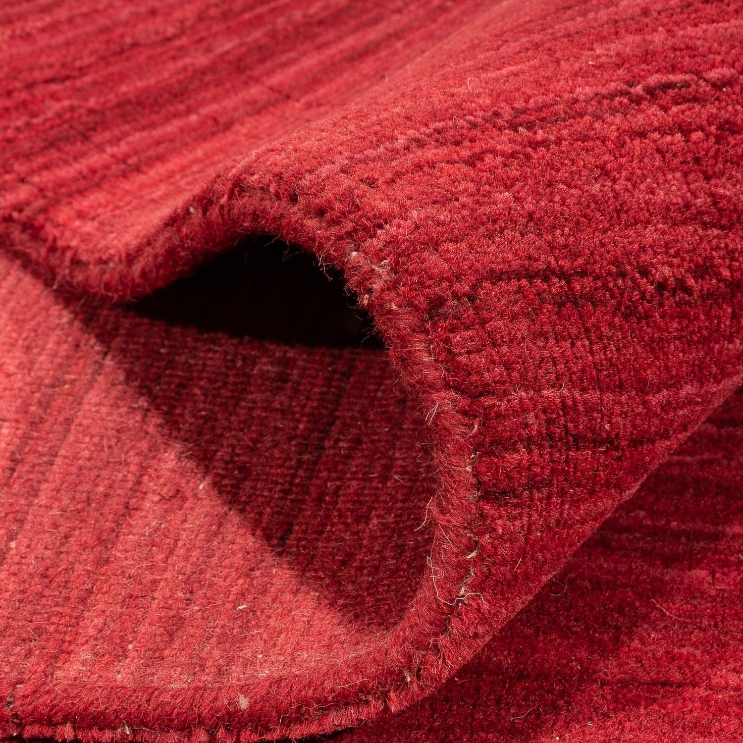 Tapis Gabbeh - Loribaft Softy - 240 x 170 cm - rouge foncé
