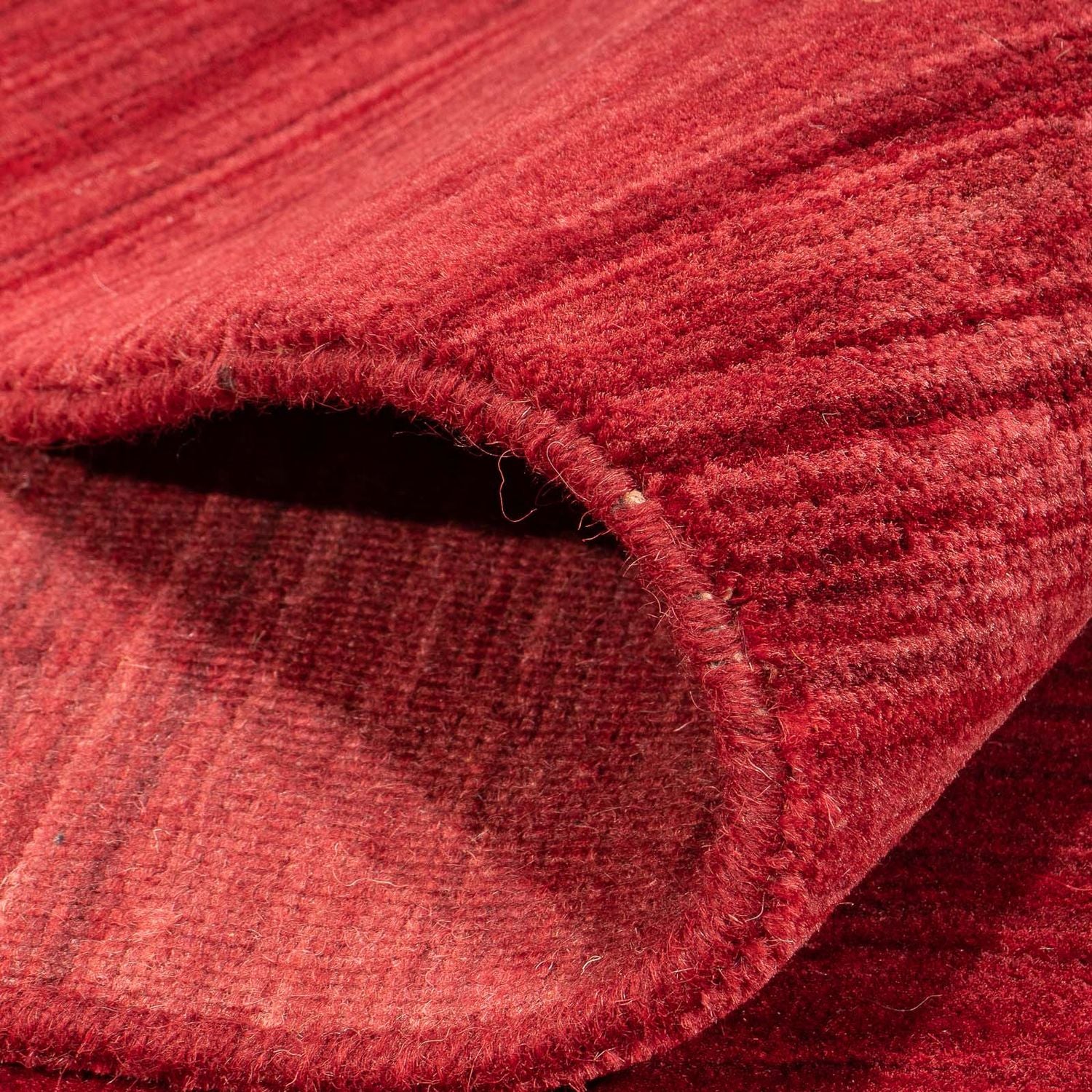 Tapis Gabbeh - Loribaft Softy - 240 x 170 cm - rouge foncé
