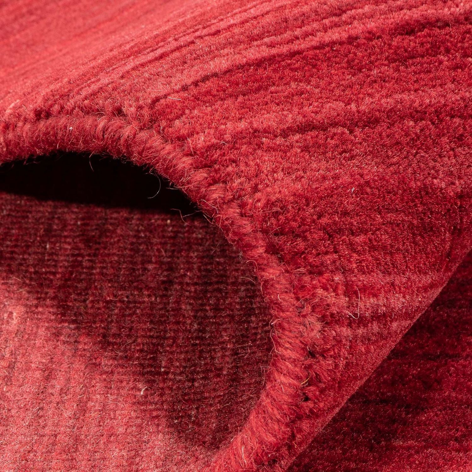 Tapis Gabbeh - Loribaft Softy - 240 x 170 cm - rouge foncé