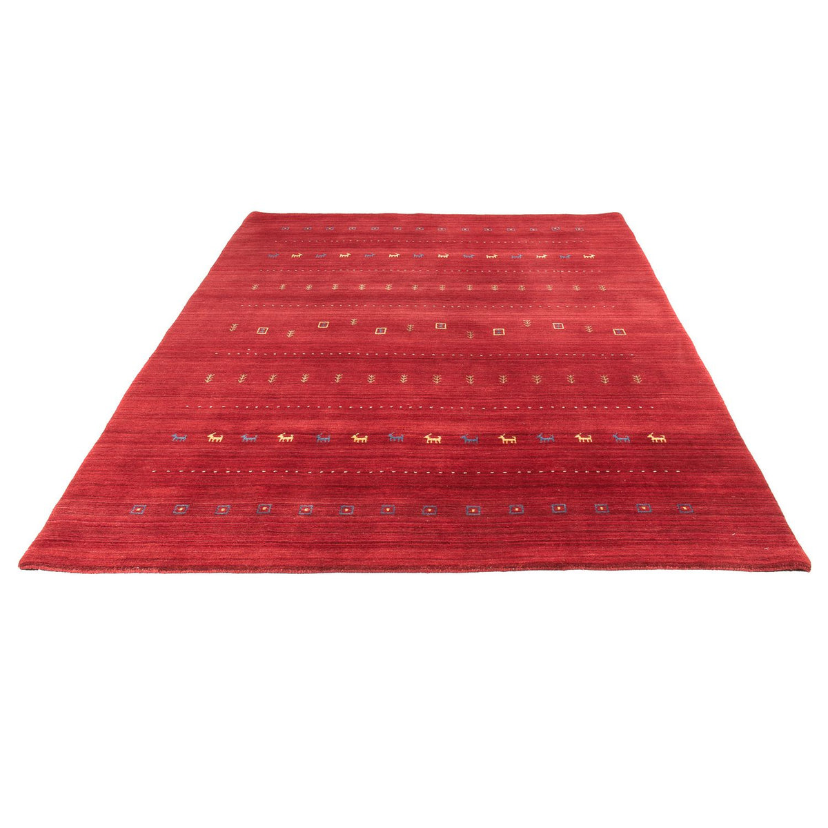 Tapis Gabbeh - Loribaft Softy - 240 x 170 cm - rouge foncé