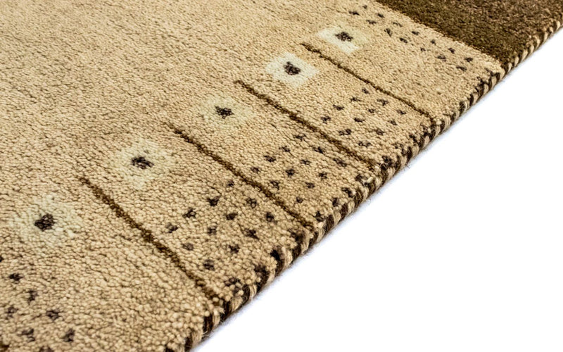 Tapis Gabbeh - Indus - 165 x 90 cm - beige