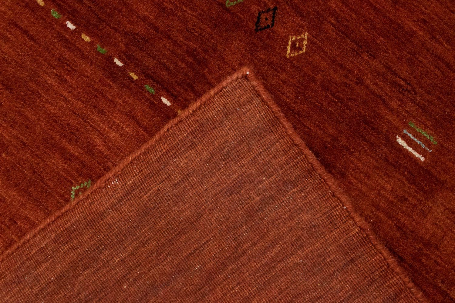 Tapis Gabbeh - Softy - 300 x 250 cm - rouille