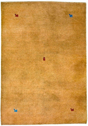 Tapis Gabbeh - Indus - 200 x 140 cm - marron