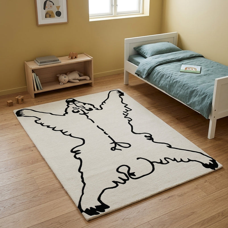 Ours Sentier Forestier Tapis Enfant