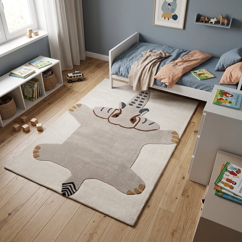 Éléphant Allongé Tapis Enfant