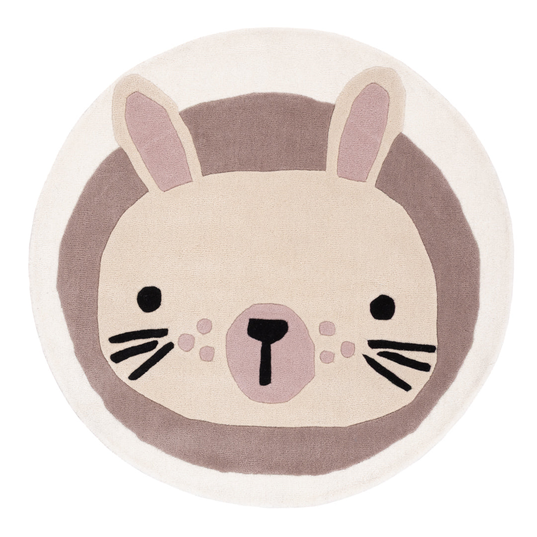 Lapin Tapis Enfant Rond