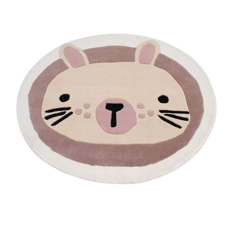 Lapin Tapis Enfant Rond