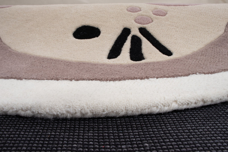 Lapin Tapis Enfant Rond