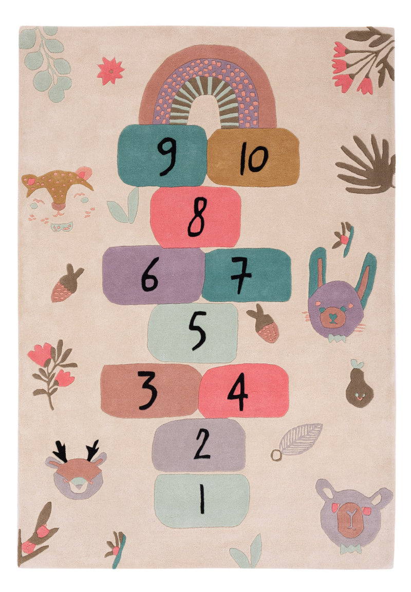 Marelle Chiffres Tapis de Jeu
