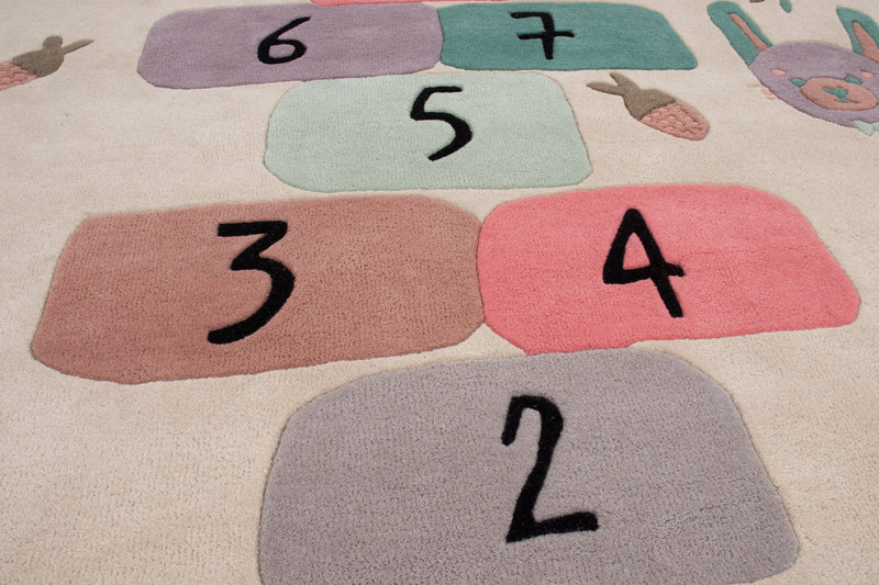 Marelle Chiffres Tapis de Jeu