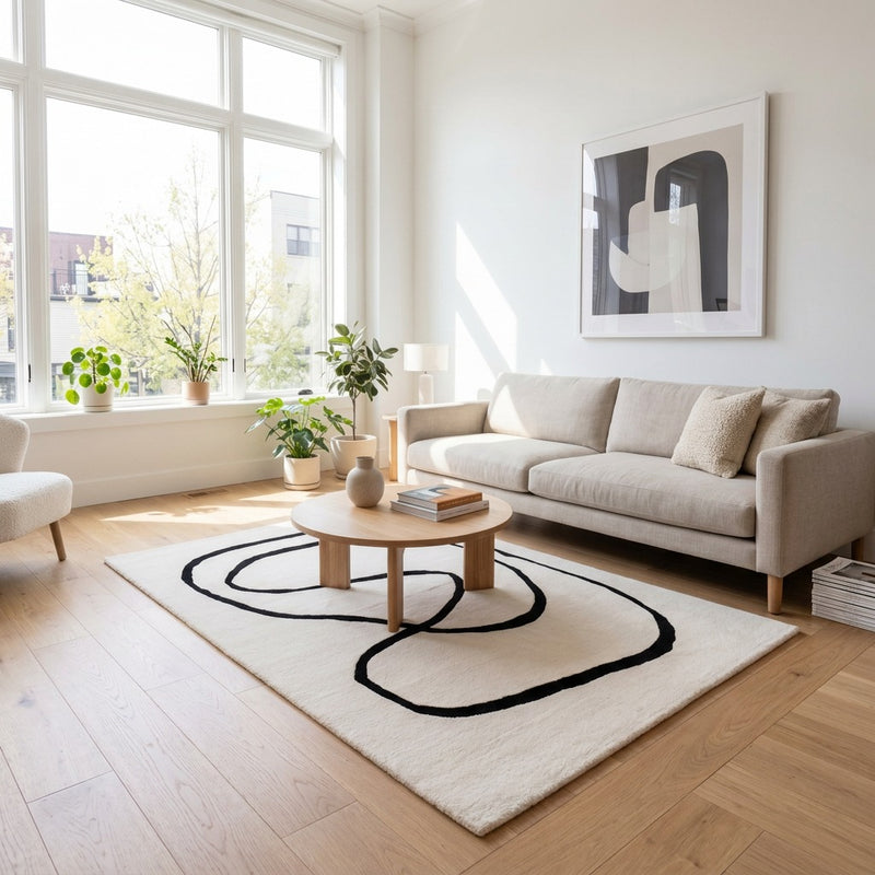Tapis en laine Abstract Allure - Tapis en laine