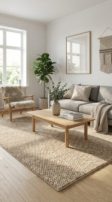 Tapis en laine - Boule en feutre - Mosaik - rectangle