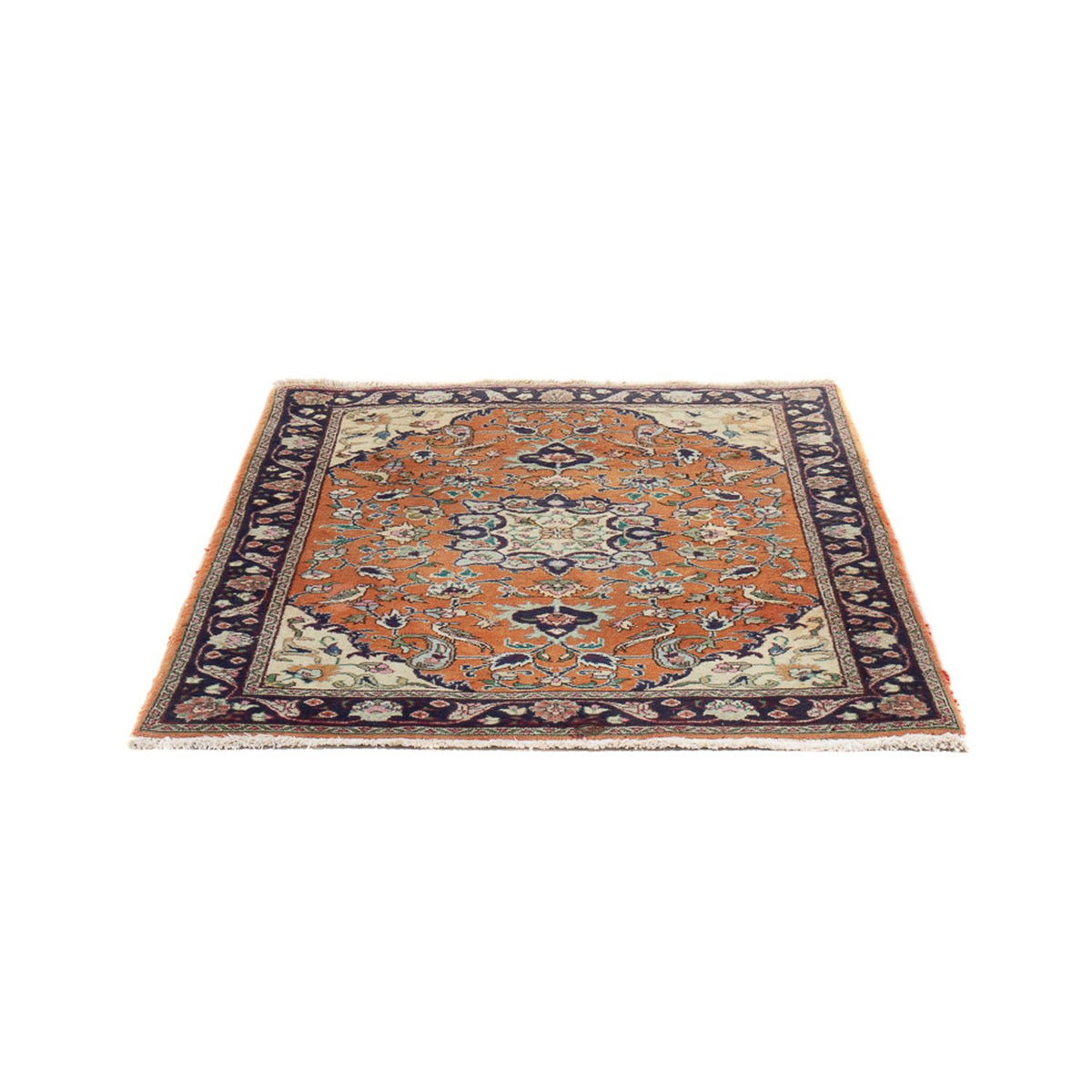 Tapis persan - Nomadic - 135 x 102 cm - terracotta